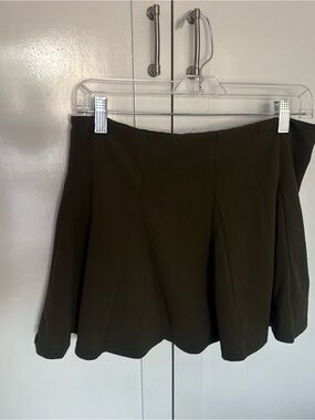 iris Black Circle Skirt with Gentle Flare